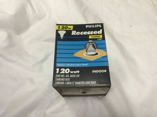 Philips 120BR/FL60 frosted incandescent  Recessed Flood lamps box of 11,  130v