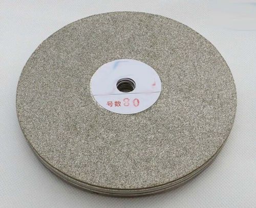 8&#034; inch grit 600 diamond coated flat lap wheel jewelry lapping polishing new! for sale