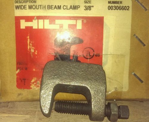 Hilti 3/8&#034; wide mouth beam clamp, brand new, (50 piece), fast shipping for sale