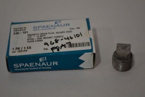 New spaenaur 246-101 1/2in pipe thread magnetic drain plug square head d324210 for sale