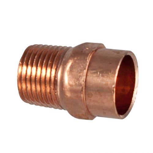 1&#034; c x 3/4&#034; male npt threaded copper adapter for sale