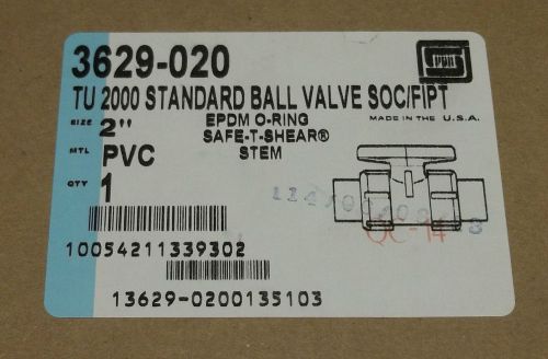 Spears pvc  true union ball valve socket/thread 2 inch cat # 3629-020 for sale