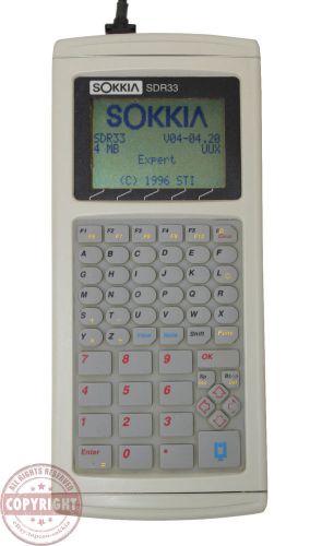 SOKKIA SDR33 DATA COLLECTOR, 4MB, FOR TOTAL STATION, SURVEYING, LOGGER