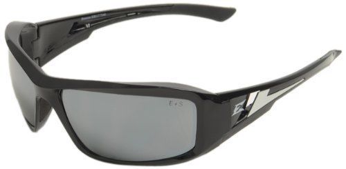 Edge Eyewear XB117 Brazeau Safety Glasses, Black with Silver Mirror Lens New