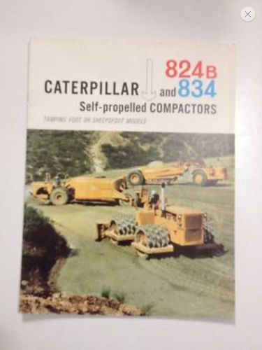 Caterpillar Self-Propelled Compactor 824B And 834 Sales Brochure / Phamplet