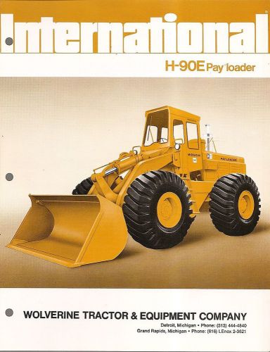 Equipment Brochure - International - IH H-90E - Pay Loader - 1975 (EB889)