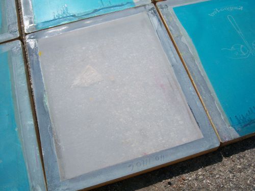 Aluminum screen printing mesh 20&#034; x 22&#034; ink t-shirt emulsion frame - small rip for sale