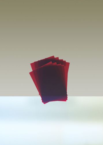 Rubylith, lot of 10 sheets, 5&#034; x 7&#034;, red for sale