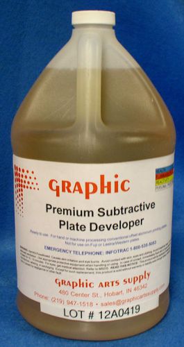 PREMIUM SUBTRACTIVE OFFSET PLATE DEVELOPER 1 GALLON