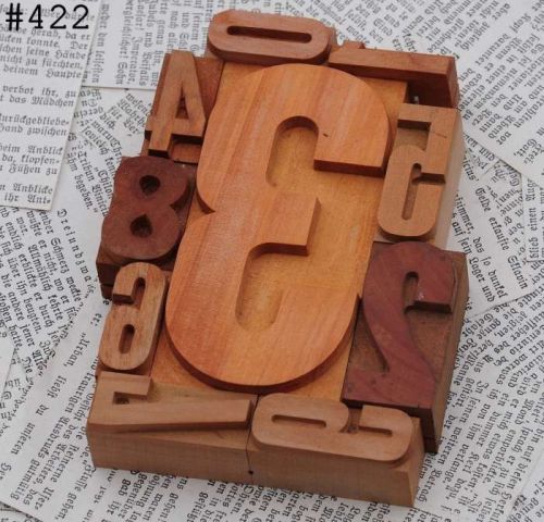 0-9 mixed unused numbers letterpress wood printing blocks wood type number 1234