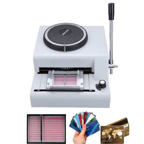 72c letters manual pvc card embosser code pinter credit id vip embossing machine for sale