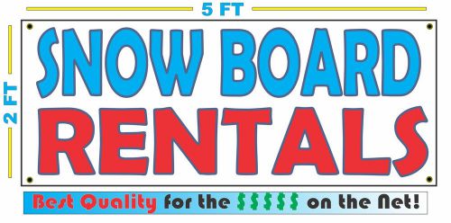 SNOW BOARD RENTALS All Weather Banner Sign NEW High Quality! XXL