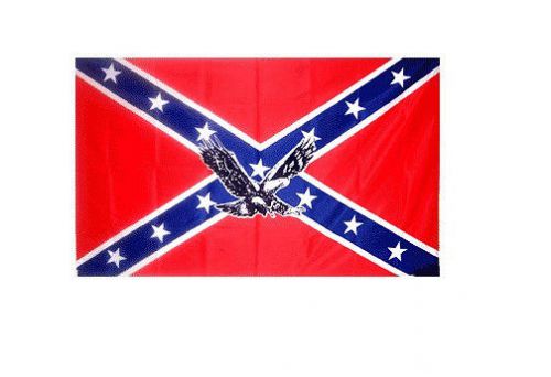 Rebel With Eagle Flag 3x5ft Poly - R-28