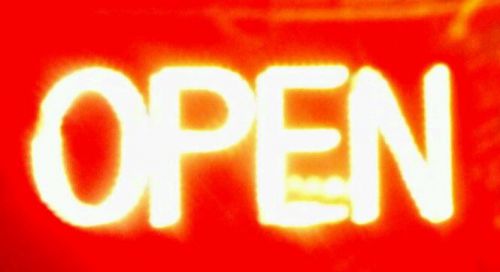 Red LED &#034;OPEN&#034; sign