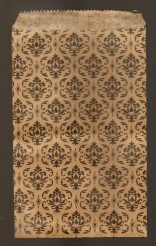 Paper Gift Bag Damask Print 4&#039;&#039; x 6&#034; Pack of 50 Party Favors Jewelry Merchandise