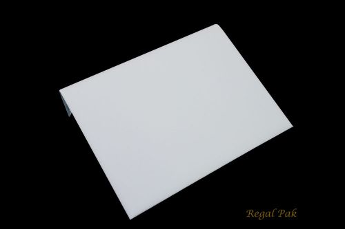 Large White Leatherette Display Ramp 10 1/4&#034; X 8 1/4&#034; X 1 7/8&#034;H