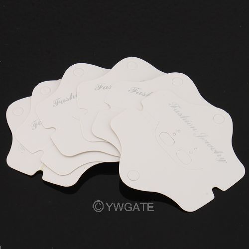 New 100pcs 8.6x 8cm paper jewelry display wedding favour cards tags tags hanging for sale