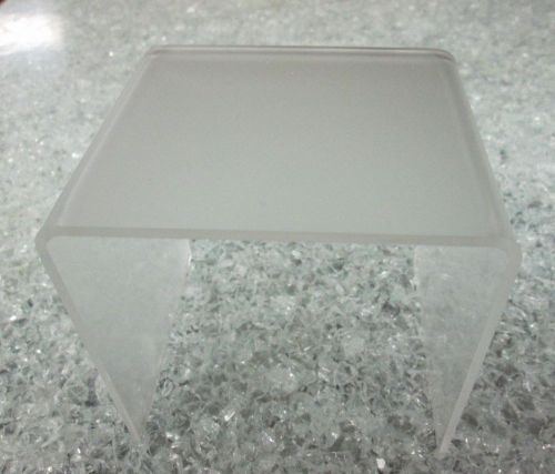 Qty 3 Frosted Acrylic Risers P95  1/8&#034; by 7&#034; x7&#034; x 7&#034;
