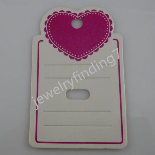 200PCS Heart Hair Clip Hair Claws Hairgrips Hanging Card Jewelry Display