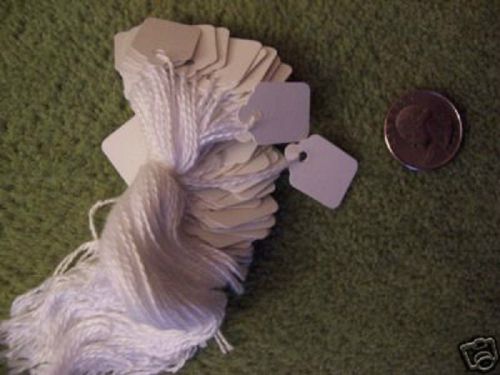 200 string / price tags - size #1 (9/16&#034; x 15/16&#034;)white for sale