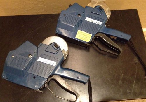 2 Avery Dennison 210 2-Line Pricing / Labeling Gun - Working Condition