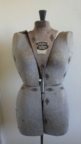 Vintage Sally Stitch Adjustable Dress Form Mannequin  With Stand Size Beautiful