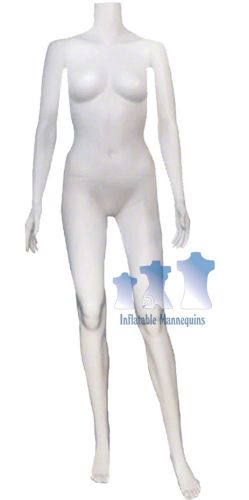 Female Mannequin B, White Plastic w/Base