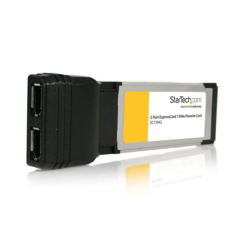 NEW StarTech.com 2 Port ExpressCard Laptop 1394a Firewire Adapter Card (EC13942)