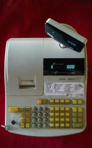 Royal Alpha 580 Cash Register Management System with keys &#034;AS IS&#034;