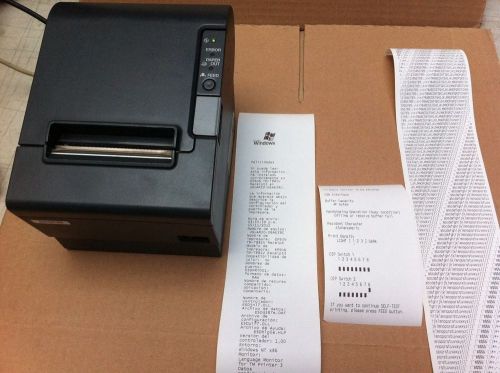 EPSON TM-T88IV USB PORT THERMAL PRINTER.POWER SUPPLY INCLUDED