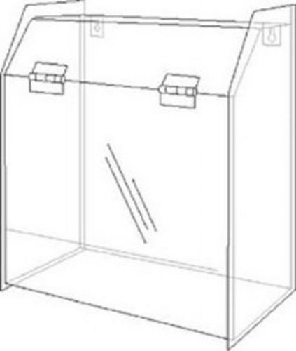 5x9x6 Clear Acrylic Deluxe Non-Locking Ballot Box      Lot of 4     DS-SBB-596-4