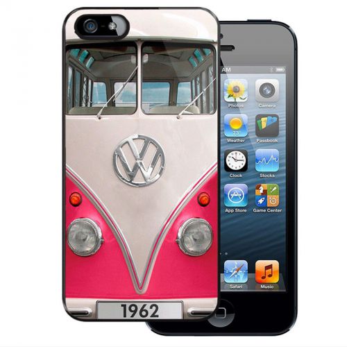 New VW Volkswagen Mini Bus Pink Sport iPhone Case 4 4S 5 5S 5C 6 6 Plus
