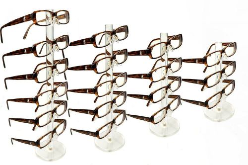 Clear Acrylic 6 5 4 3 Tier Eyeglass Sunglasses Glasses Display Stand