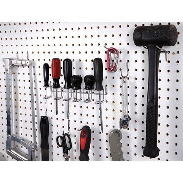 Peg board &amp; hook kit- pegboard garage tool storage 50pc for sale