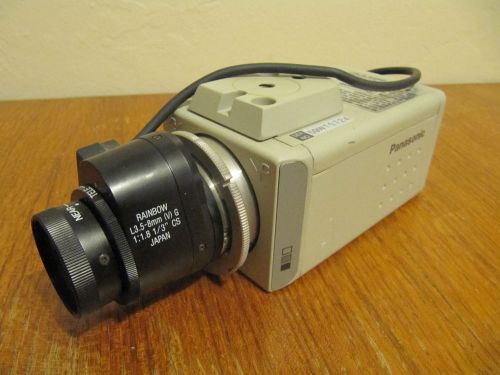 Clean Panasonic WV-BP314 CCTV Security Camera w/ Rainbow L3.5-8mm 1:1.8 Lens