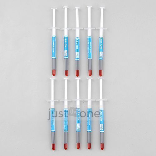 10pcs Thermal Grease Paste Compound Silicon CPU Heatsink Heat Sink