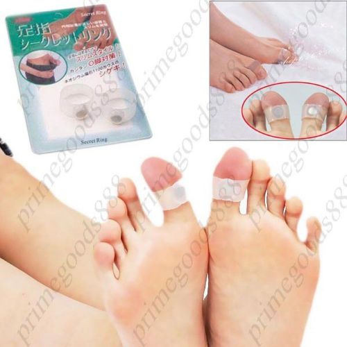 Pair of Body Slimming Silicone Magnetic Toe Rings Lose Weight Item Free Shipping