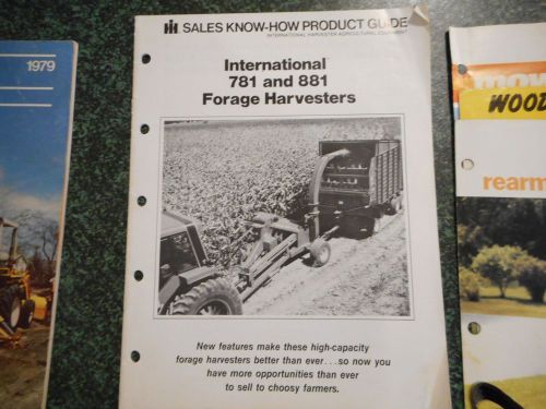 International 781 881 Forage Harvesters Sales Know-how Product Guide