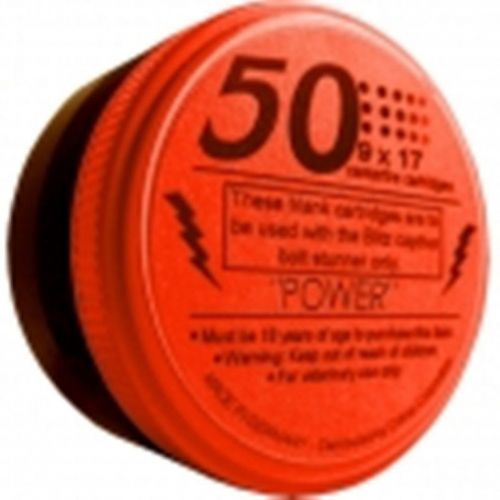 BLITZ Cartridge Red 50 Count Power Centerfire for Livestock Stunner Kit Cotran