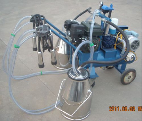 Hybrid Double Tank Gasoline + Electric Milking Machine for Cows - Factory Direct