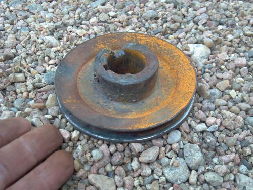 Single-v belt pulley 4 inch diameter x 1/2 inch v&#039;s -  1-1/8 inch hole for sale