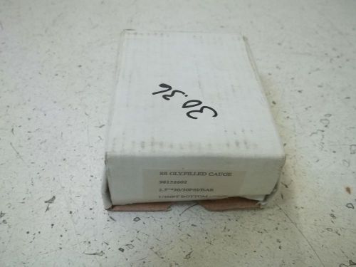 SS GLY.FILLED 98152602 GAUGE 30-0-30 PSI *NEW IN A BOX*