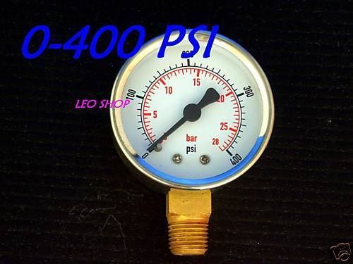 50mm 0-400 psi pressure gauge base  entry  air and oil for sale