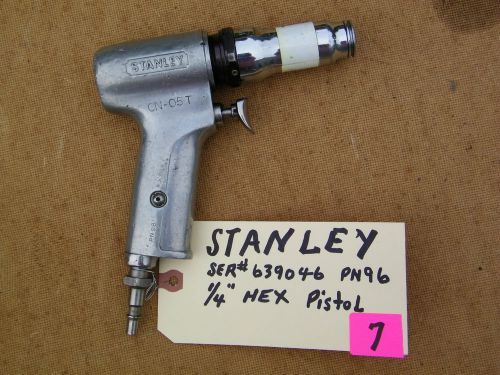 Stanley  -pneumatic pistol nutrunner-used, description worn off. 1/4&#034; hex. for sale
