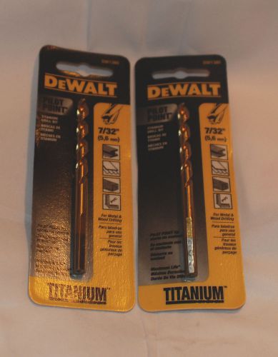 Dewalt 7/32&#034; Drill bits Model DW1380 - lot of 2