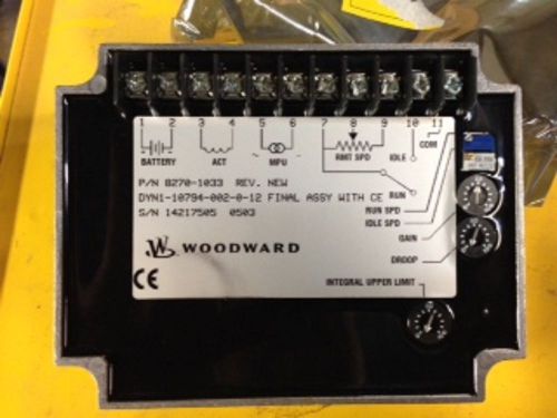 Generator engine speed control Woodward 8270-1033. DYN1-10794-002-0-12 †