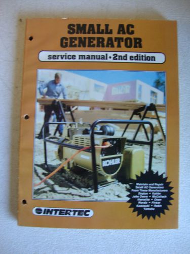 Small ac generator service manual - 2nd edition by intertec pub. 1986 for sale