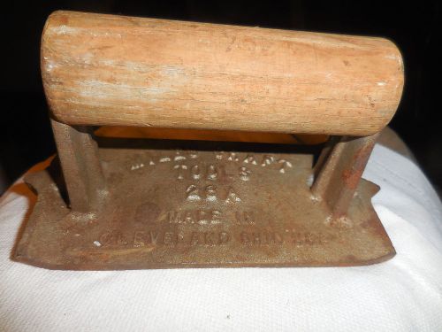 VINTAGE &#034;MILES CRAFT TOOLS 26A&#034; CURB CEMENT TROWEL TOOL,Cleveland Ohio