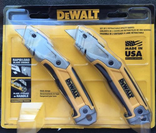 NEW!!! 2-Pk Dewalt Utility Knives with Blade Storage DWHT71700 - FREE SHIPPING!!