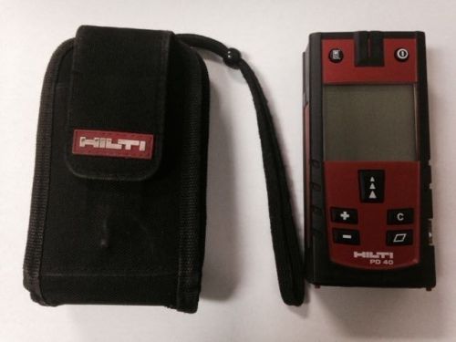 HILTI PD40 Laser Distance Range Meter Measuring Tool w/ Case